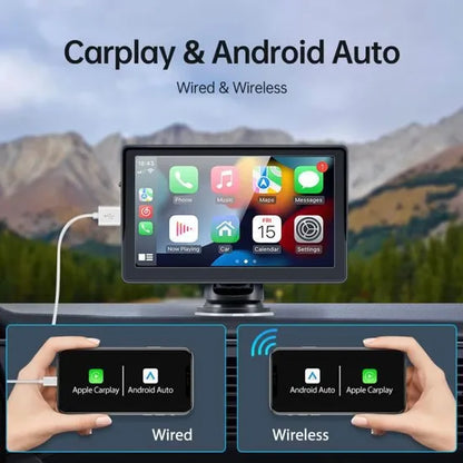 Autoradio écran multimédia Sans Fil Portable 7 Pouces Carplay androïde auto Radio Écran Tactile neuf
