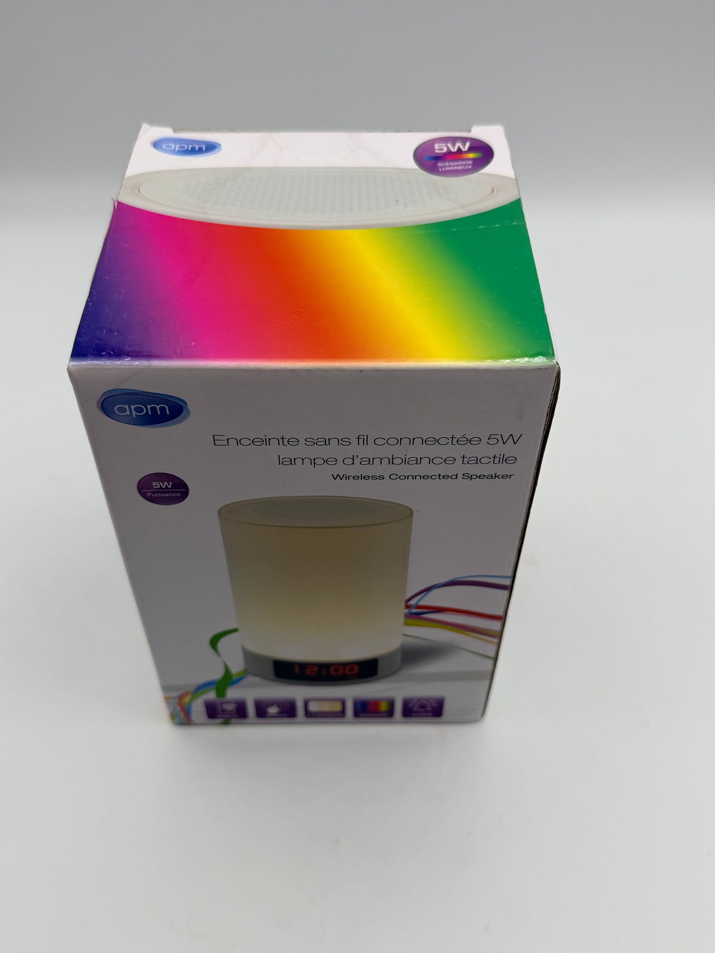 Veilleuse Bluetooth - TD® - Haut-parleur lumineux - 3W - Mains libres - Rechargeable