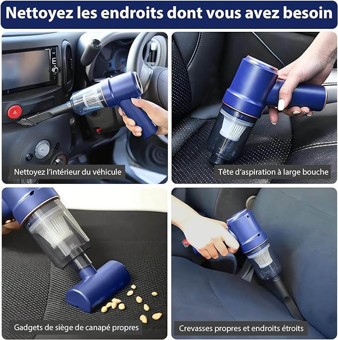 Souffleur aspirateur 2 en 1 Soufflette Air Comprimé, 9000Pa/45000RPM neuf