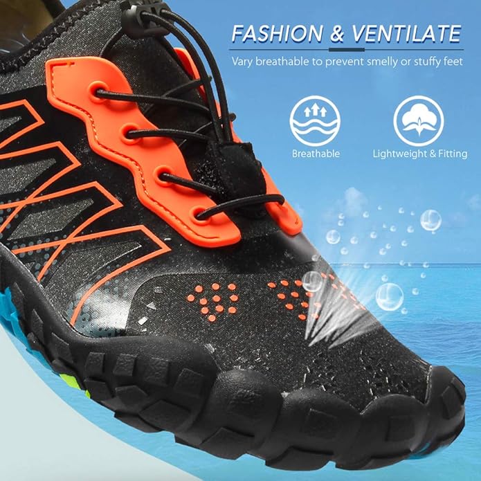 Lixada Chaussures Aquatiques Homme Femme Pieds Nus à séchage Rapide Chaussures Respirant Chaussures de Sport pour Marche Natation Plongée Surf Sport Aquatiques de Plage