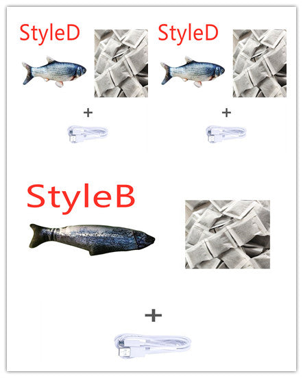 Poisson Interactif "Real-Flop" – Jouet Électrique Sautillant & Rechargeable USB