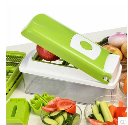 Hachoir "Pro-Chef 12" – Coupe-Légumes Multifonctionnel 12-en-1 & Mandoline de Précision