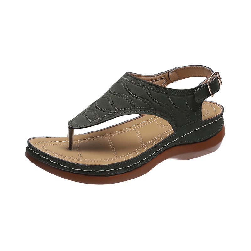 Sandales "Infinity-Wedge" – Tongs Compensées Minimalistes & Confort Absolu