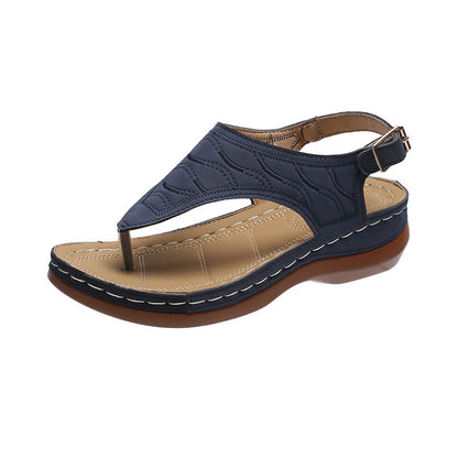 Sandales "Infinity-Wedge" – Tongs Compensées Minimalistes & Confort Absolu