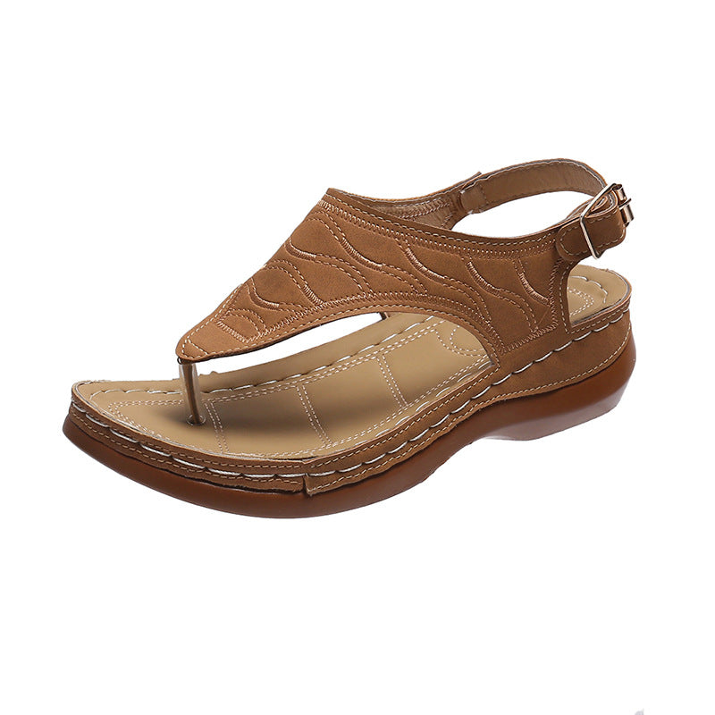 Sandales "Infinity-Wedge" – Tongs Compensées Minimalistes & Confort Absolu