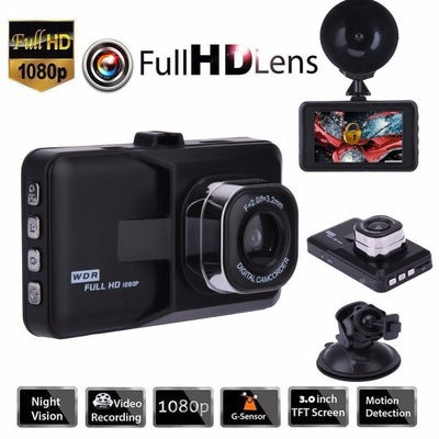 Camera embarquée, dash cam Enregistreur de conduite caché Acier en or noir 3,0 pouces HD 1080P Enregistreur de conduite de voiture Spot du fabricant