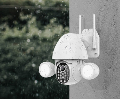 Caméra de surveillance lumineuse à double projecteurs 3Mp Caméra haute définition Smart Home