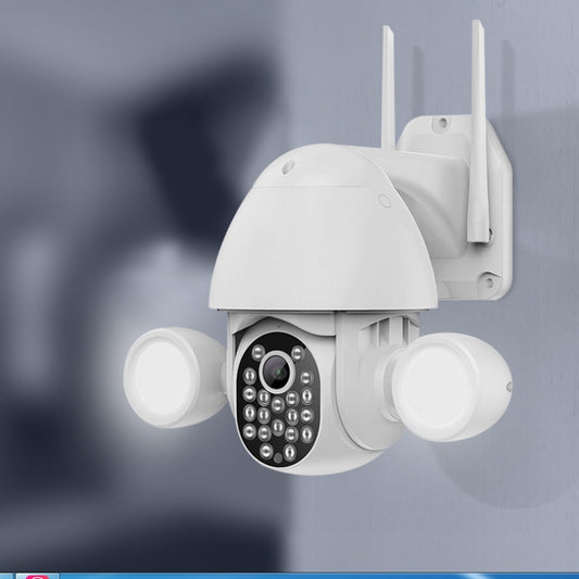Caméra de surveillance lumineuse à double projecteurs 3Mp Caméra haute définition Smart Home