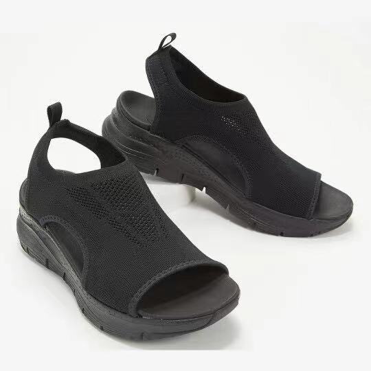 Sandales "Fly-Breeze" – Maille Tissée Extensible & Semelle Confort à Mémoire de Form