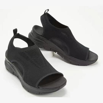 Sandales "Fly-Breeze" – Maille Tissée Extensible & Semelle Confort à Mémoire de Form