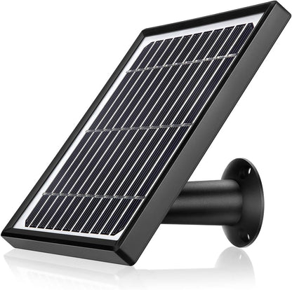 Ctronics Caméra de Surveillance Batteries Rechargeable WiFi, Caméra Batterie WiFi extérieure sans Fil avec détecteur de Mouvement PIR, Audio bidirectionnel, Vision Nocturne, étanche (Panneau Solaire)