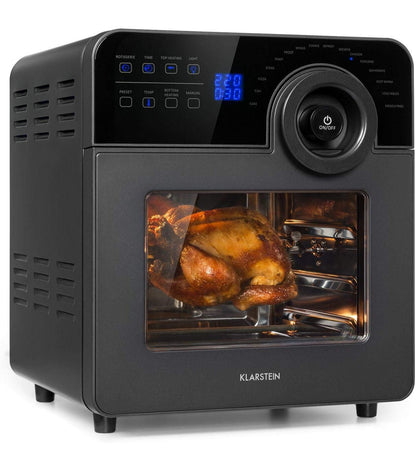 KLARSTEIN - Friteuse sans huile, Air fryer, 1700 W, technologie DuoHeating, volume de 14L