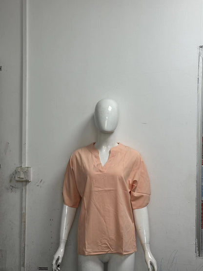 Blouse "Silk-Mist" en Mousseline – Col en V & Coupe Fluide Élégante