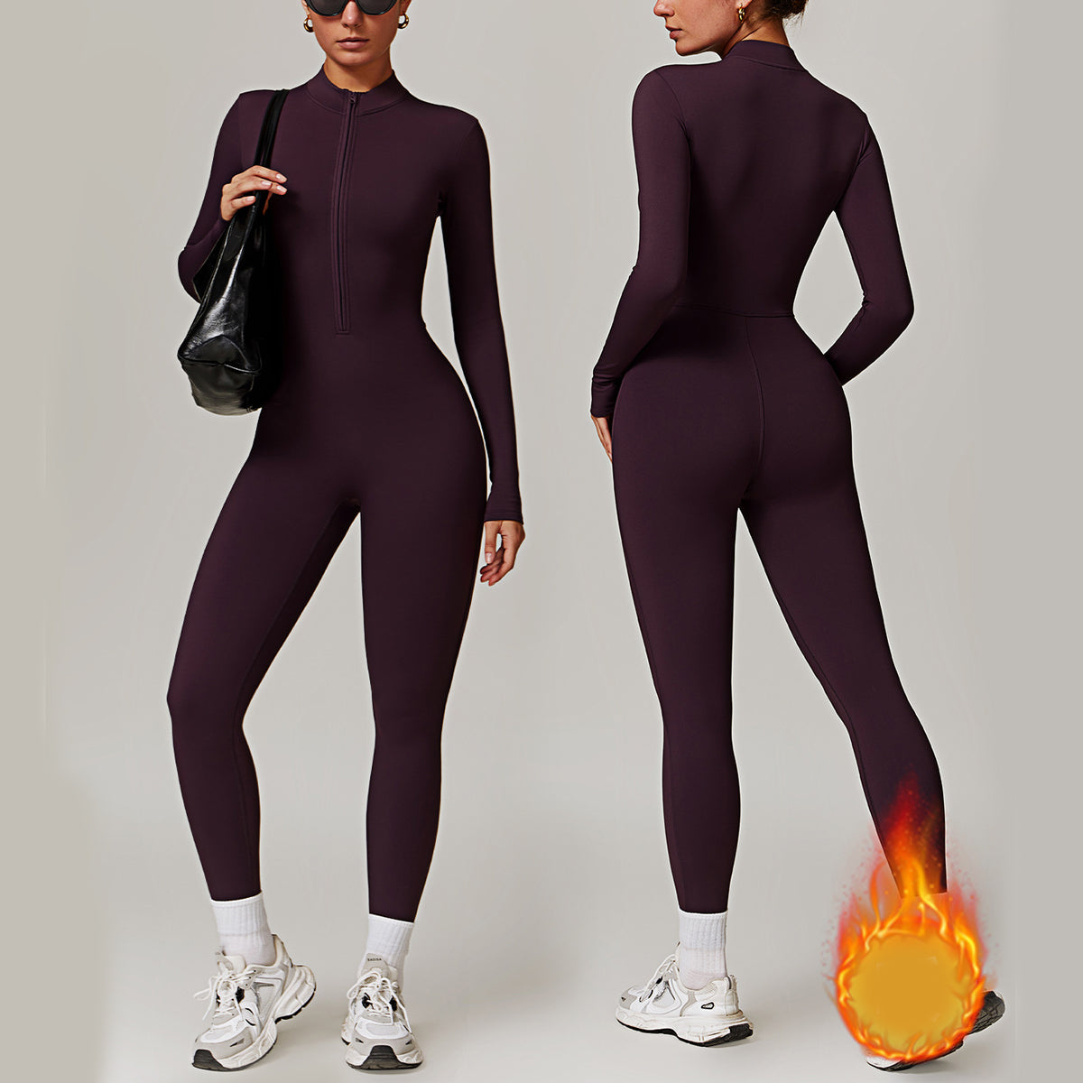 Combinaison "Sculpt-Fit" – Body Intégral Gainant & Col Zippé