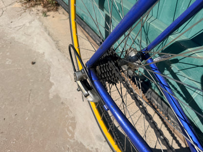 Vélo de Course Vintage LOOK – Bleu/Jaune – Occasion excellent État