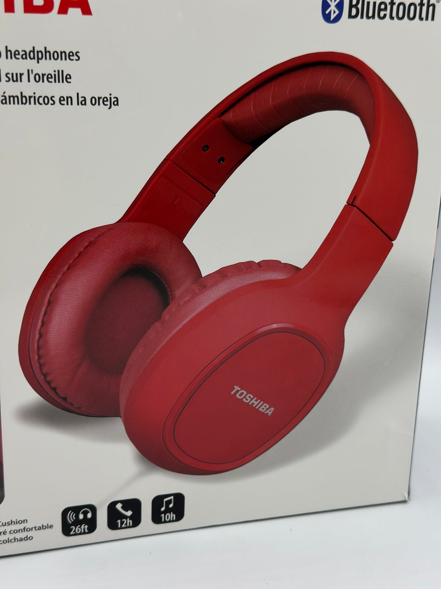 TOSHIBA Casque arceau Sport - Bluetooth - Rouge neuf