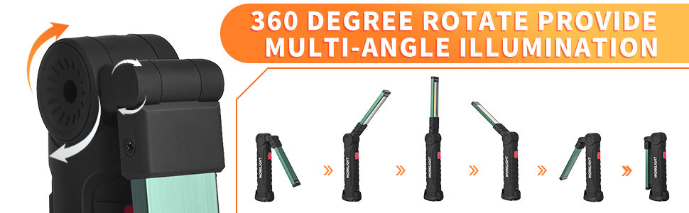 Lampe de poche LED torche avec Base Magnétique Camping Lampe 4 Pack [Classe énergétique A] neuve