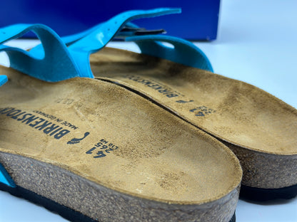 BIRKENSTOCK Ibiza Réglable Double Bandoulière Sandales Mer Bleu Taille 43 Et 42