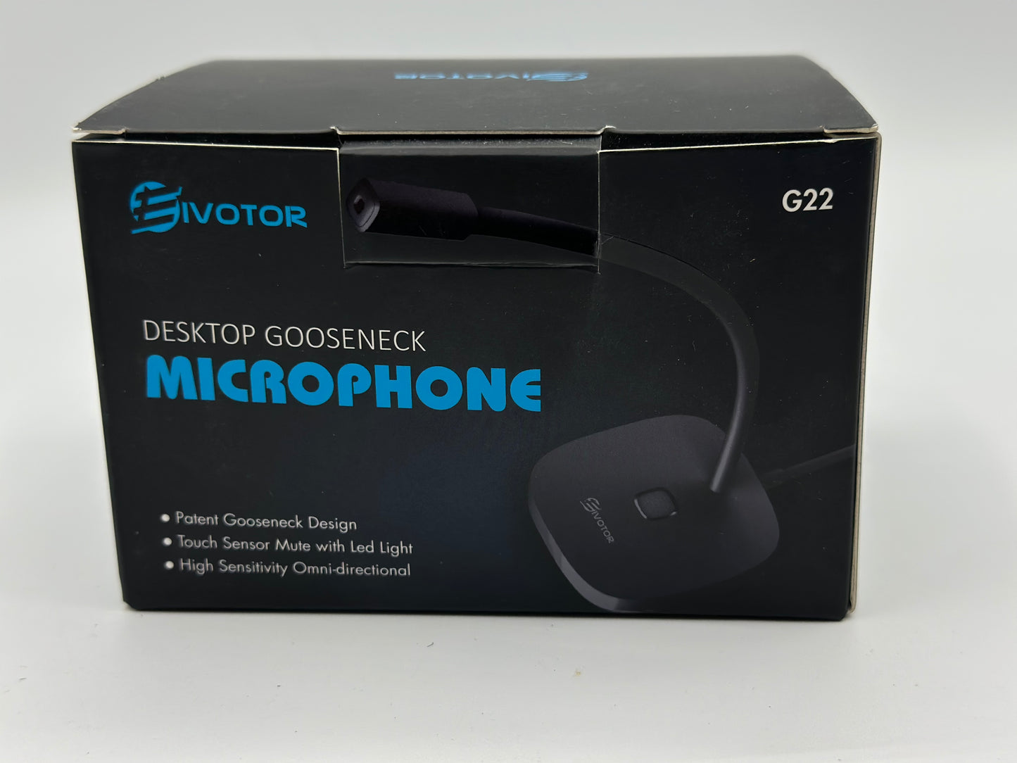 EIVOTOR Microphone PC USB Micro Computer Ordinateur Plug & Play Micro d'enregistrement avec Bouton Muet Compatible avec Mac, Windows 7/8/10, PS4 pour Discord, Youtube, Skype, Podcast, Conférence