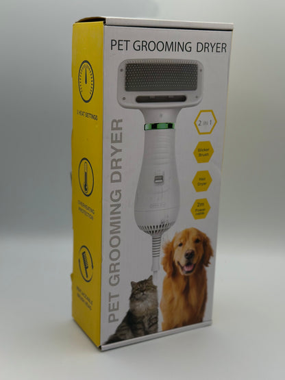 Sèche-Cheveux pour Animaux Compagnie Brosse Toilettage pour Chat et Chien Professionnel Maison Toilettage pour Animaux Compagnie Séchage Portable Sèche-Cheveux pour Chien