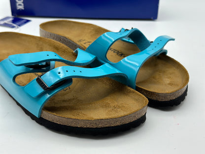 BIRKENSTOCK Ibiza Réglable Double Bandoulière Sandales Mer Bleu Taille 43 Et 42