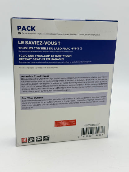 Pack Star Wars Outlaws + Assassin’s Creed Mirage PS5
