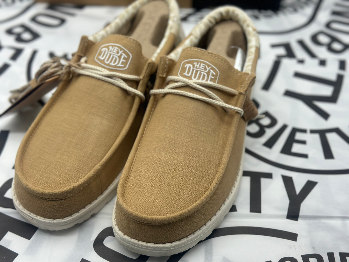 Mocassins lin NATURAL neuves et authentique tailles 43