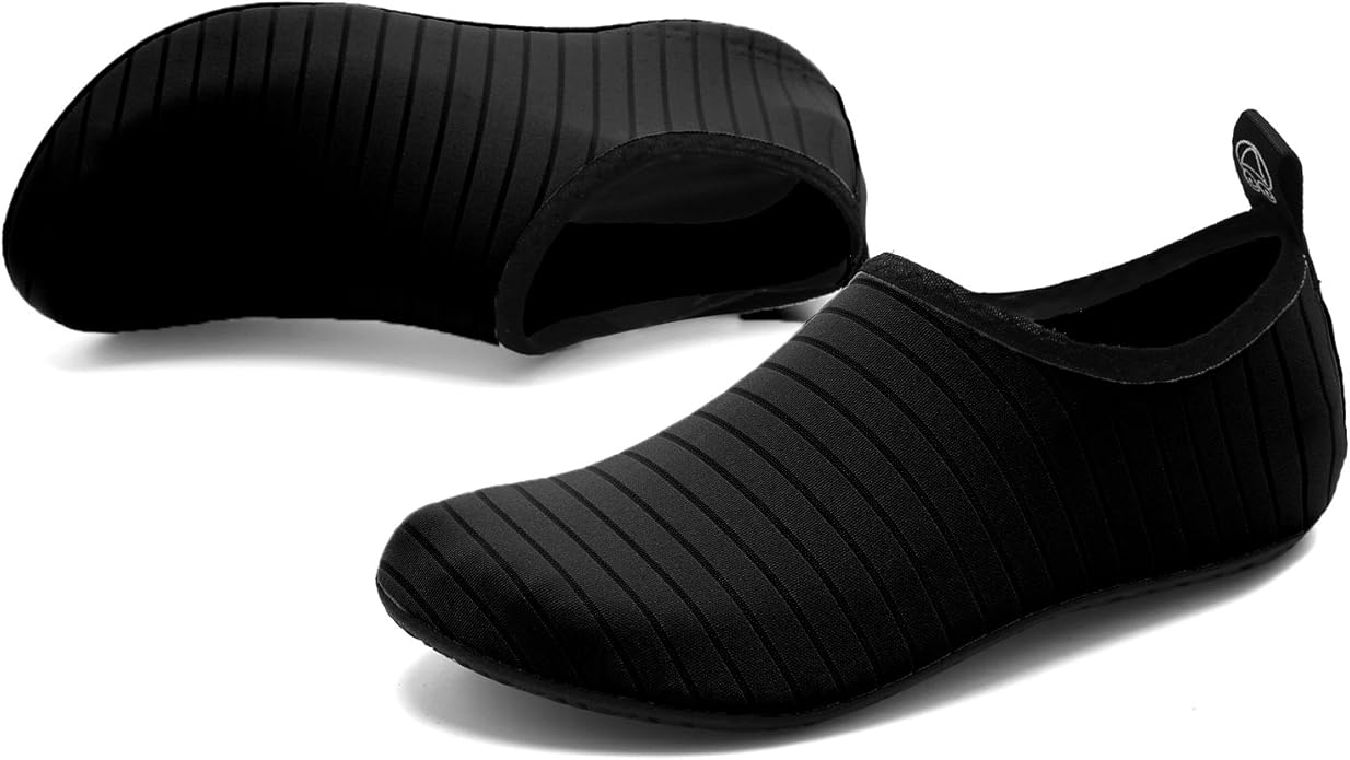 welltree Hommes Femmes Chaussures d'eau Séchage Rapide Sports Aqua Chaussures,Danse, Nager, Marcher, Yoga, Lac, Plage, Jardin, Parc, Conduite, Nautisme