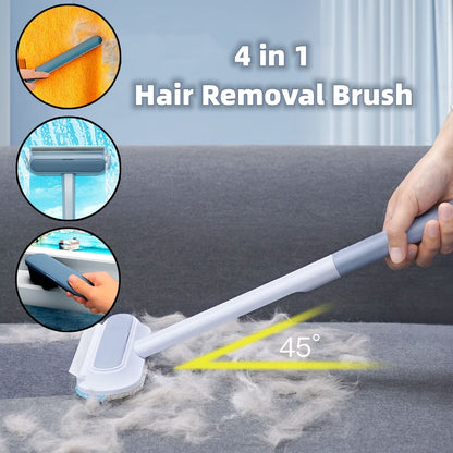 Brosse "Magic-Cleaner" 4-en-1 – Anti-Poils, Nettoyant Moustiquaires & Surfaces Textiles
