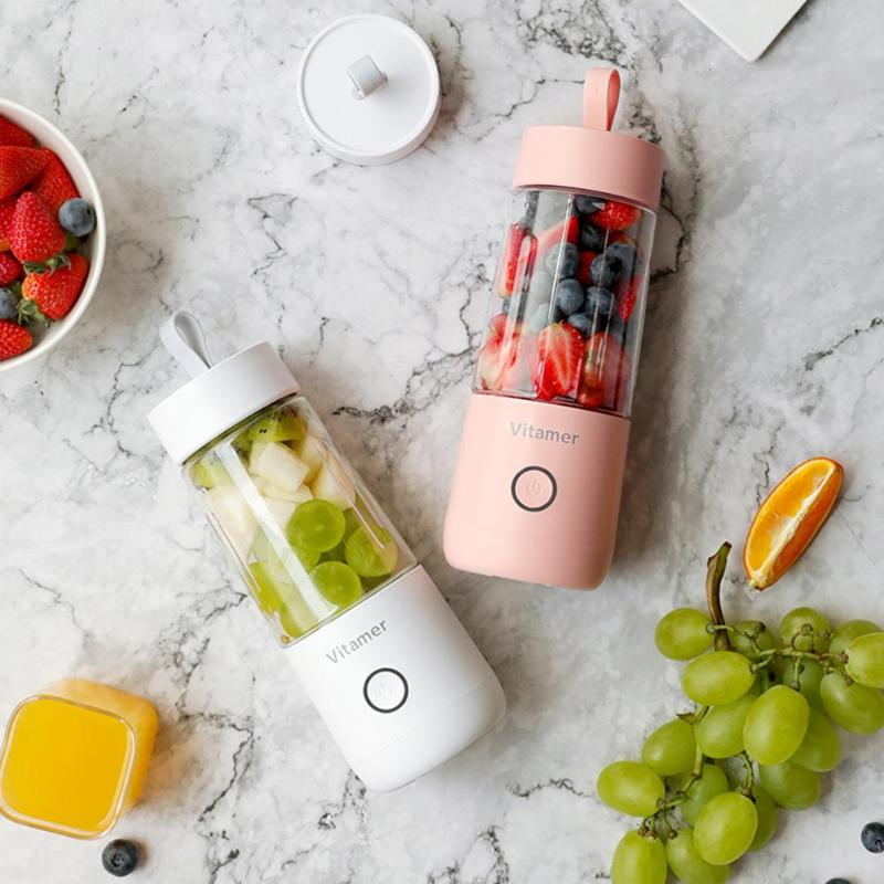 Mélangeur portable de 350 ml, presse-agrumes électrique USB, mélangeur rechargeable, smoothie, tasse de slushy, mélangeur de jus, bouteille, chargement USB, gadgets de cuisine