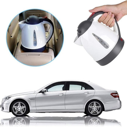 Bouilloire Électrique 1000ml Portable pour Voiture,Voyage Allume-Cigare DC12V Rapide pour Thé Café