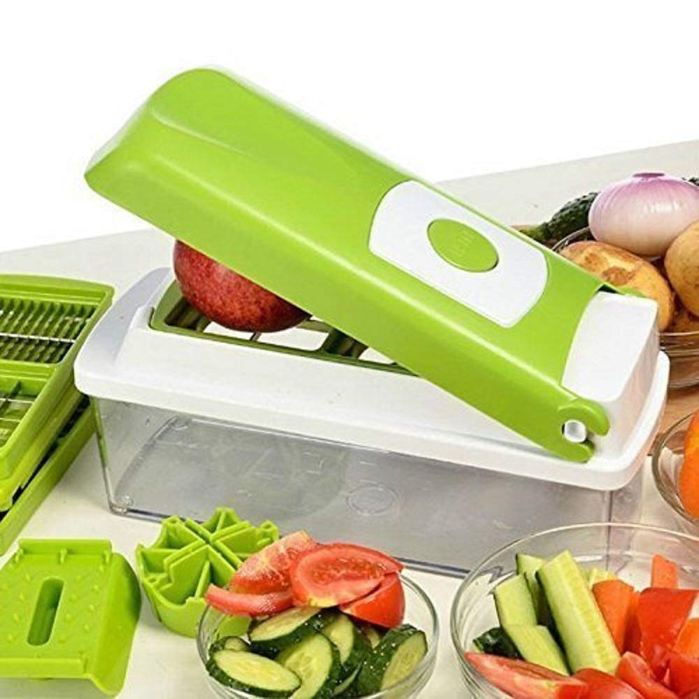 Hachoir "Pro-Chef 12" – Coupe-Légumes Multifonctionnel 12-en-1 & Mandoline de Précision