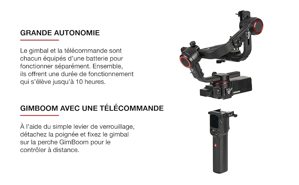 Stabilisateur Gimbal Professionnel sur 3 Axes pour Appareil Photo Compact Manfrotto neuf