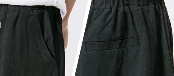 Pantalon Harem "Zen-Flow" – Style Chinois en Coton & Lin, Coupe Large & Relax