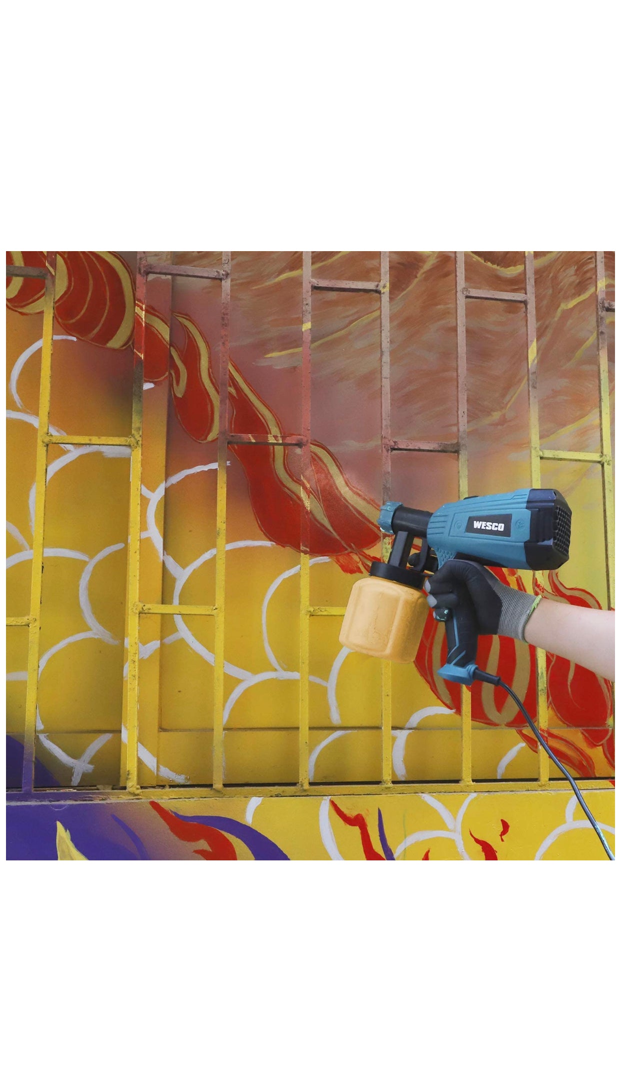 Pulvérisateur de Peinture Électrique, Récipient Détachable 800ML 3 tailles de buses neuf