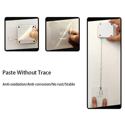 Ferme-Porte Automatique "Easy-Close" – Installation Sans Perçage & Tension Réglable (500g-1000g)