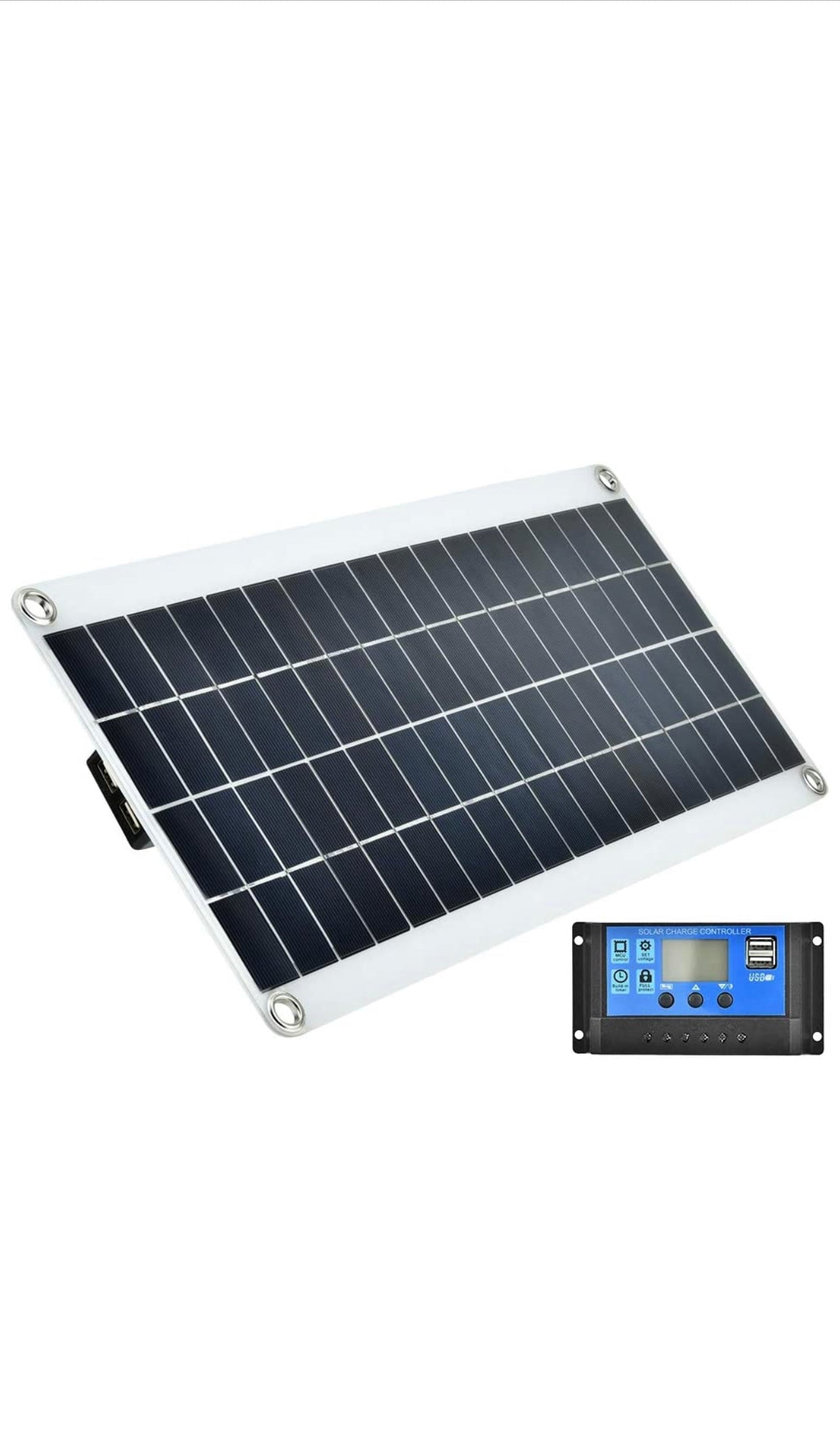 Panneau solaire, nouveau panneau solaire polycristallin flexible de 20W durable extérieur imperméabl