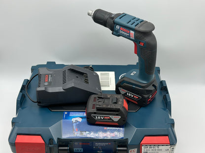 Visseuse placo bosch professionnel sans fil GSR 18V-EC TE plus chargeur + 2x4ah L-boxx neuve