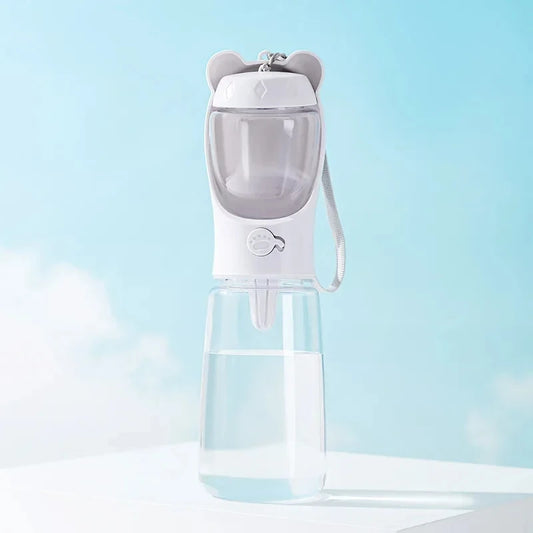 Bouteille d'eau portable pour chien et chat avec rangement, contenant de nourriture et d'eau pour chiots, mangeoire pour animaux de compagnie, bol de voyage en plein air, bols à boire pour animaux de compagnie