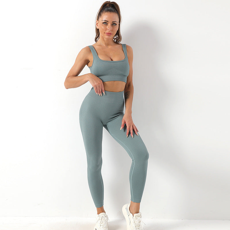 Ensemble "Infinity-Fit" – Brassière Sans Couture & Legging Taille Haute Sculptant