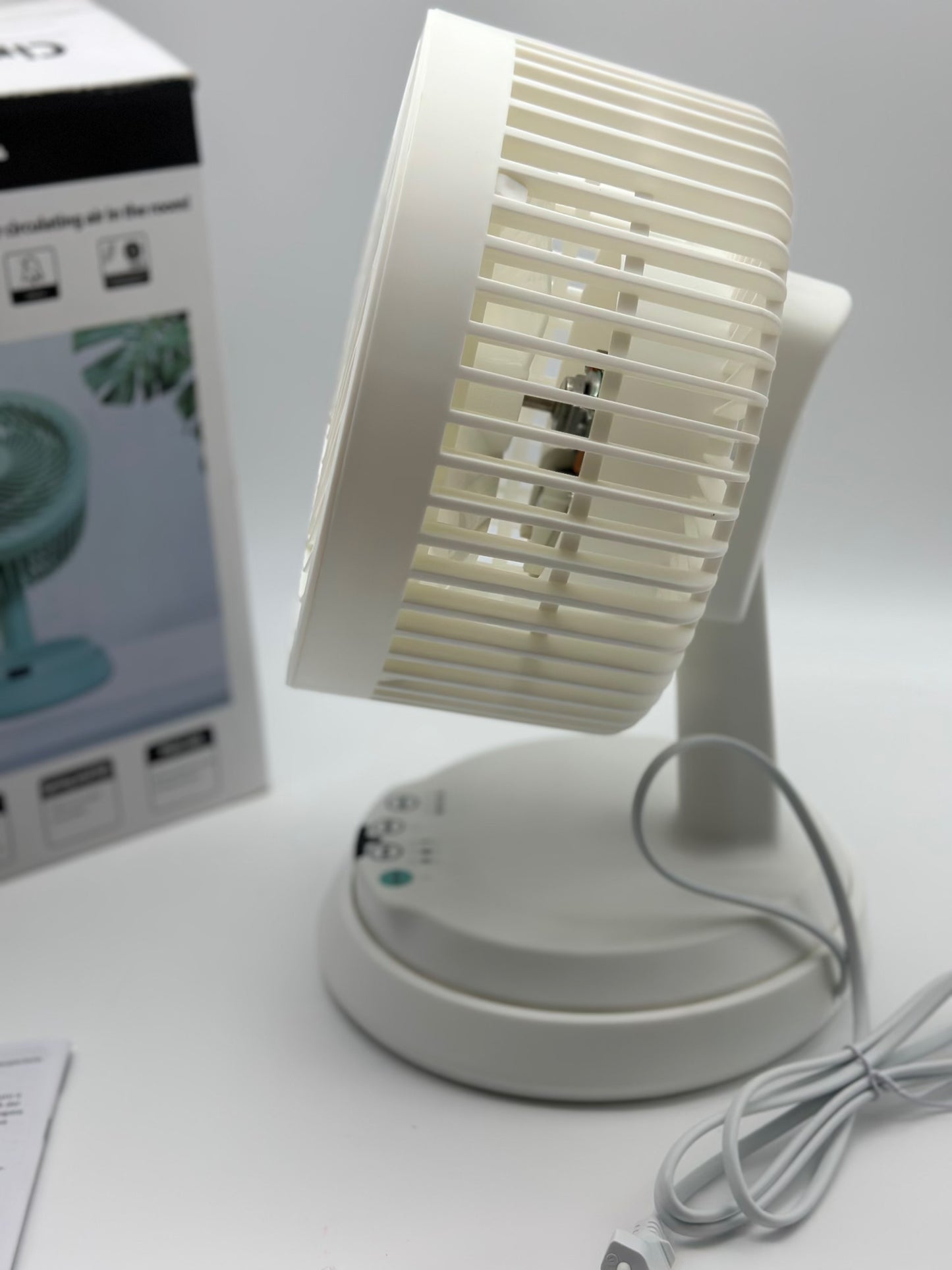 Ventilateur Silencieux avec Télécommande, 4 Vitesses Minuterie 7h Turbo Ventilateur à Circulation