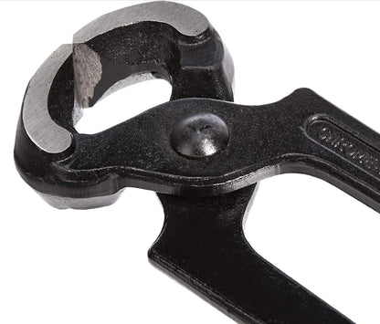 Pince de menuisier en acier au vanadium pour couper le fil de fer et arracher les clous - 225 mm, Noir Amazon Basics