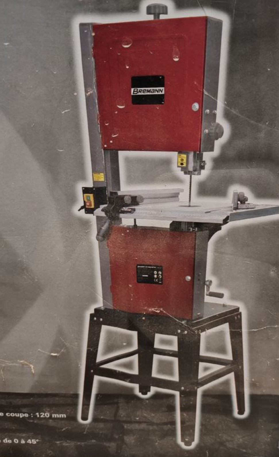 scie a ruban Bremann 750w totalement neuve