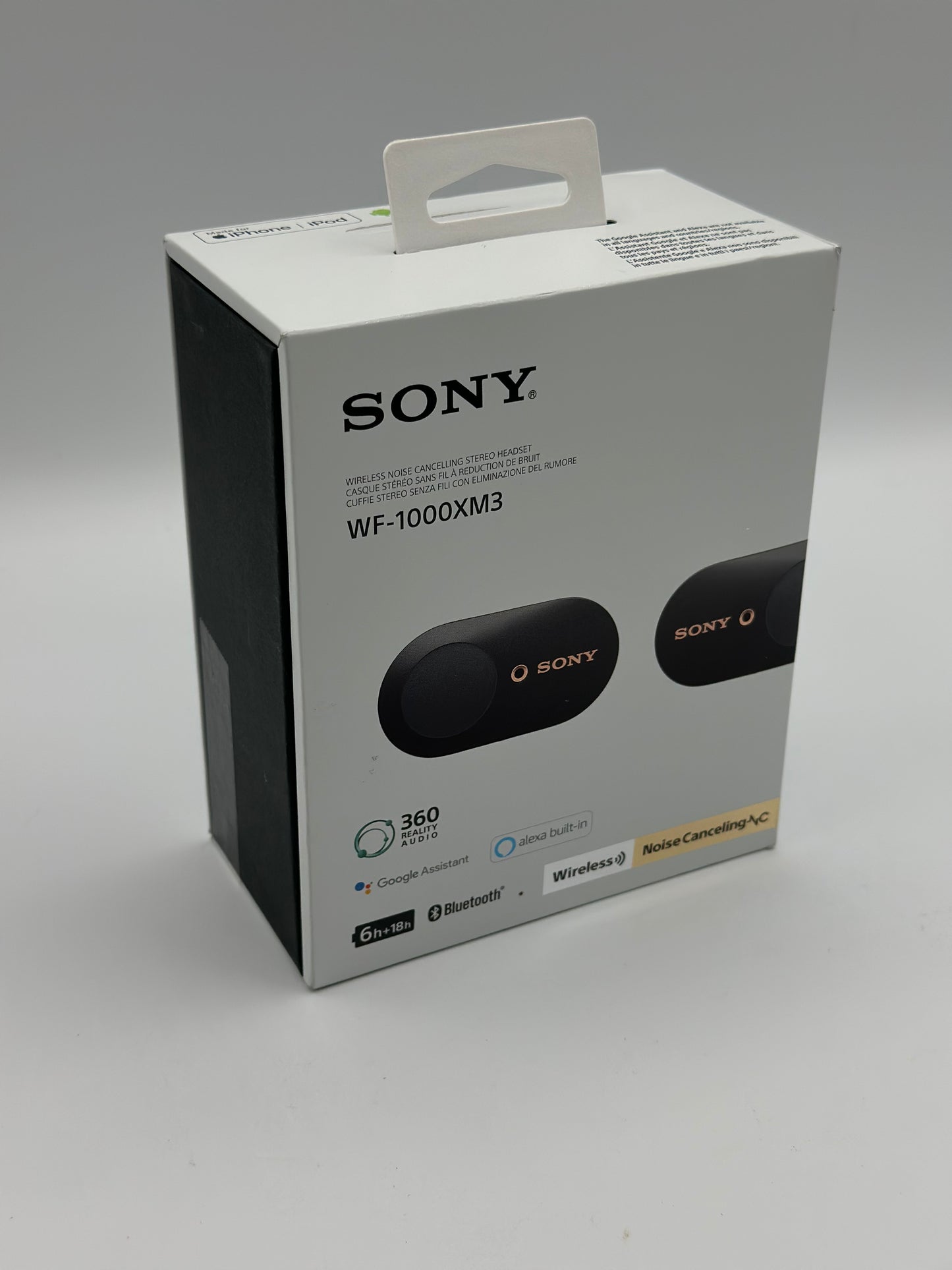 Sony WF-1000XM3 Écouteurs sans fil Bluetooth à Réduction de Bruit True Wireless avec boitier de rechargement compatibles iOS et Android, Argent, avec Amazon Alexa Intégrée