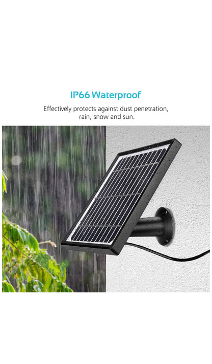 Caméra Panneau solaire pour caméra extérieur à batterie à micro USB neuf