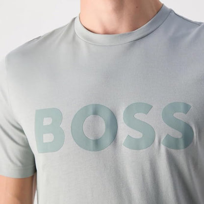 BOSS Hommes Mix&Match T-Shirt R T-Shirt Regular Fit en Coton Stretch avec Logo Contrastant