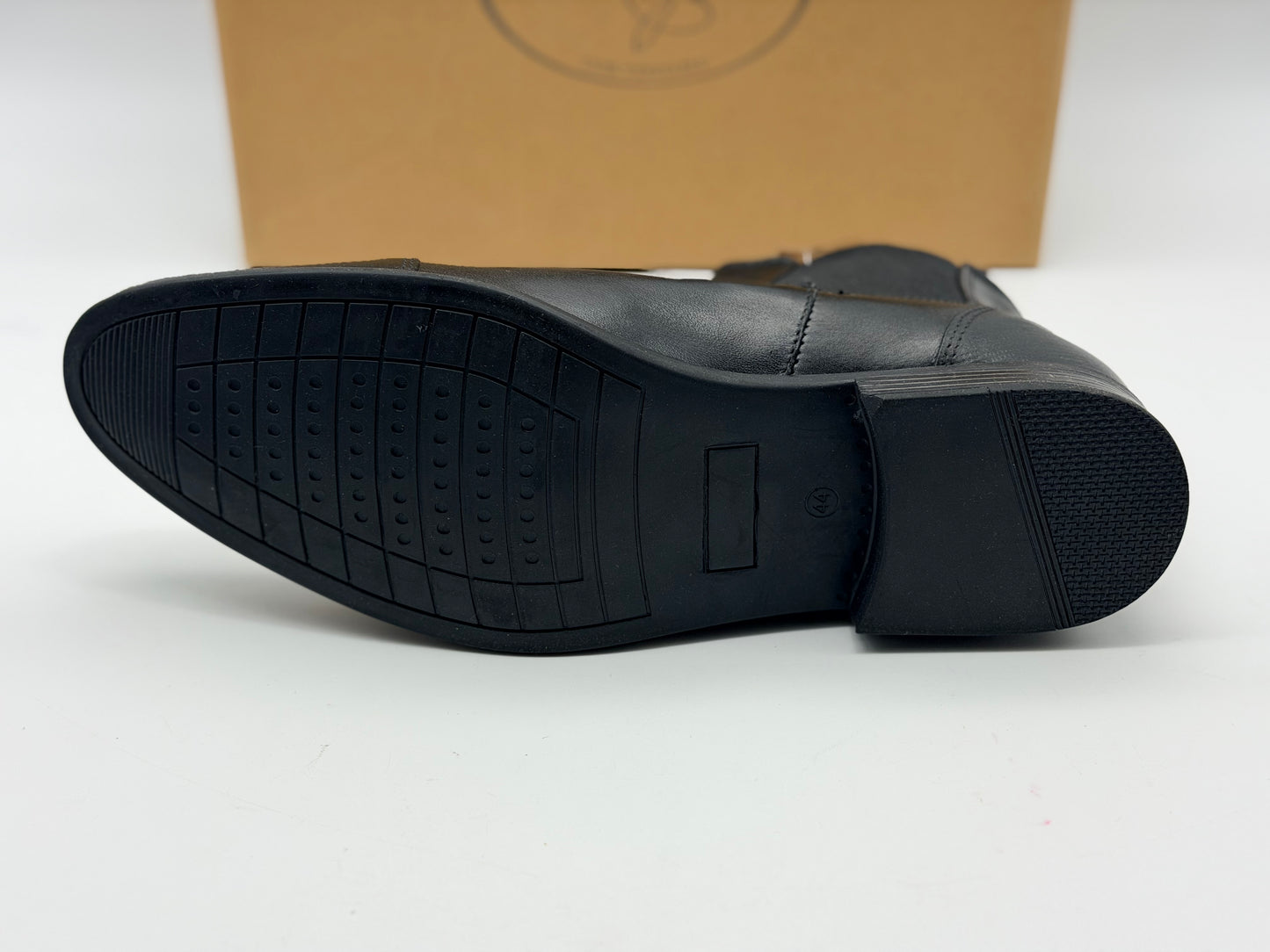 Bottines NOIR Homme motif Uni A enfiler