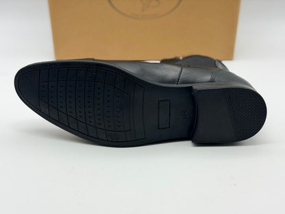 Bottines NOIR Homme motif Uni A enfiler