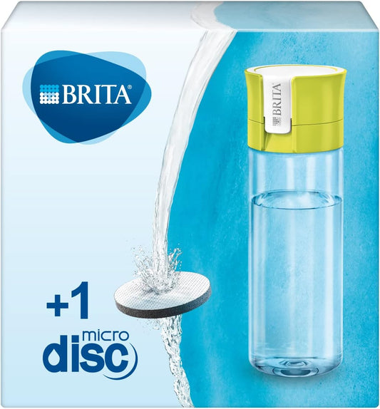 BRITA Fill&Go Bouteille Filtrante Plastique Vert 7,2 x 7,8 x 24,5 cm