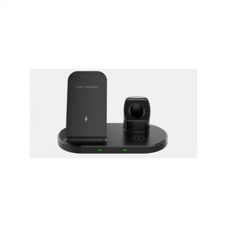 Dock de charge induction Apple 3-en-1 pour iPhone / AirPods / Apple Watch - 18W max - noir